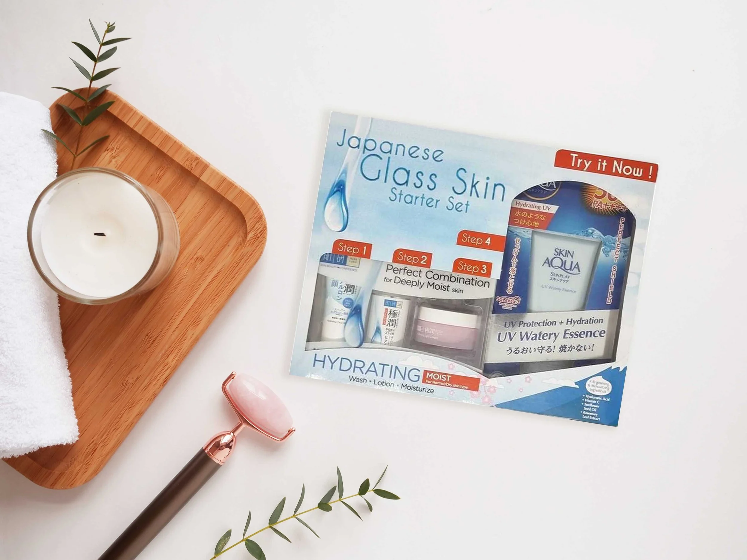 Begin your journey to soft and dewy skin with this Japanese Glass